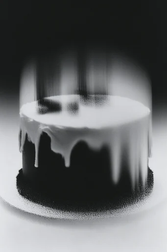 Kinetic Noir Spectralism style reference image — analog texture