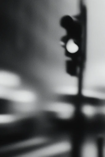 Ethereal Analog Noir style reference image — high-contrast monochrome