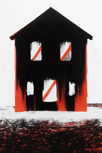 Crimson Glitch Avant-Garde style AI image example 4