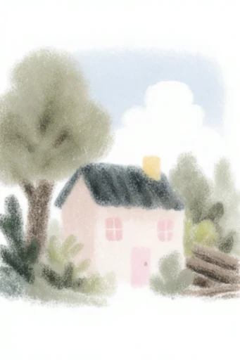 Nostalgic Grain Storybook style AI image example 4