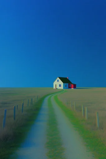 Surreal Liminal Minimalism style AI image example 4