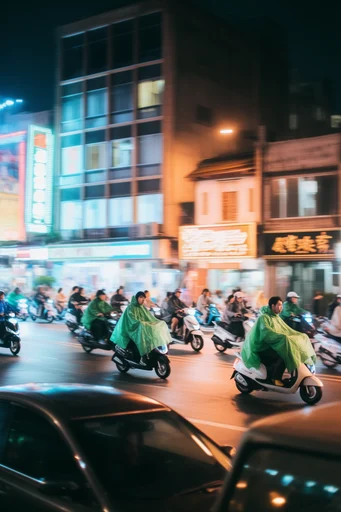 Kinetic Nocturnal Velocity style reference image — vibrant neon contrast