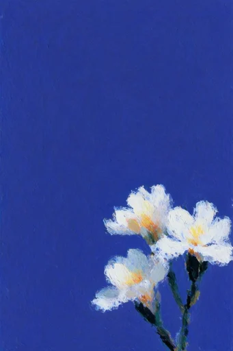 Cobalt Ethereal Minimalism style reference image — high contrast