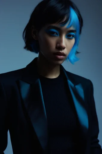 Cinematic Cyber Noir moodboard — generate AI images in this style
