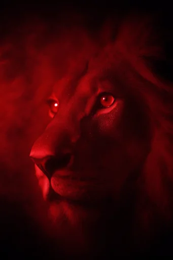 Cinematic Crimson Noir style AI image example 3