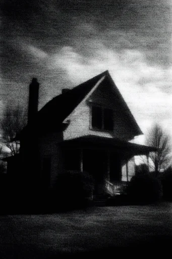 Atmospheric Monochromatic Noir style AI image example 4