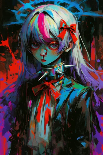 Nocturnal Cyber-Gothic Expressionism style reference image — dark surrealism
