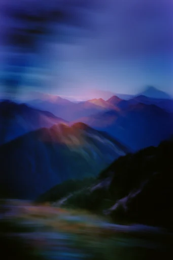 Cinematic Nocturnal Blur style reference image — liminal space