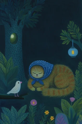 Luminous Folk Storybook style reference image — glowing magical light
