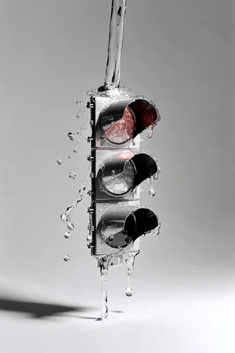 Clinical Liquid Surrealism style reference image — macro textures