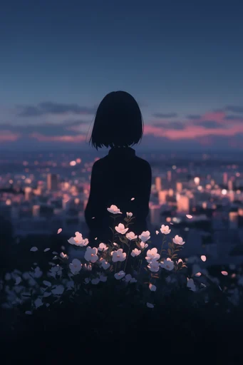 Melancholic Twilight Horizons style reference image — introspective mood