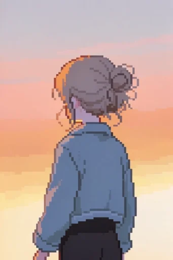 Atmospheric Pixel Nostalgia style reference image — surreal landscape