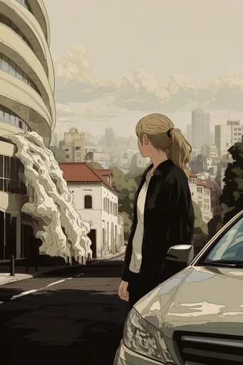 Graphic Noir Anime style reference image — vintage manga illustration