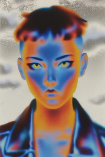 Thermal Liquid Chrome moodboard — generate AI images in this style