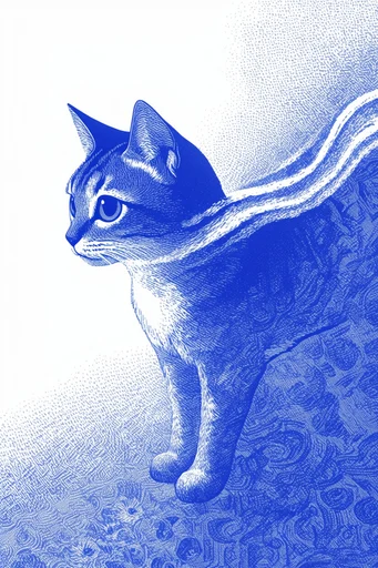 Cobalt Graphic Op-Print style reference image — minimalist screenprint