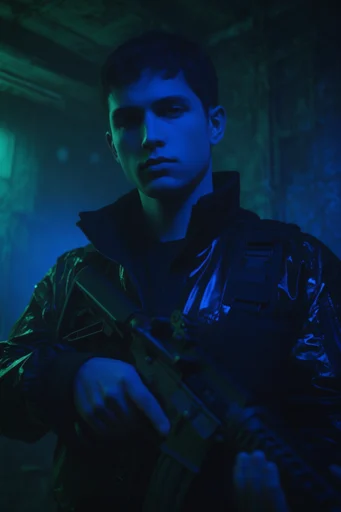 Cinematic Cyber Noir style reference image — cinematic urban moody lighting