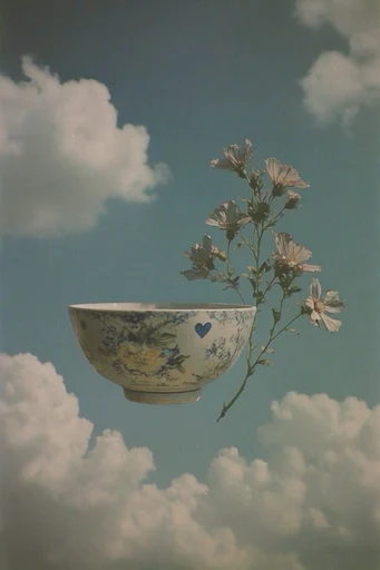Ethereal Analog Surrealism style reference image — surrealist dreamscape