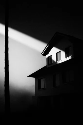 Cinematic Monochrome Noir style reference image — minimalist composition
