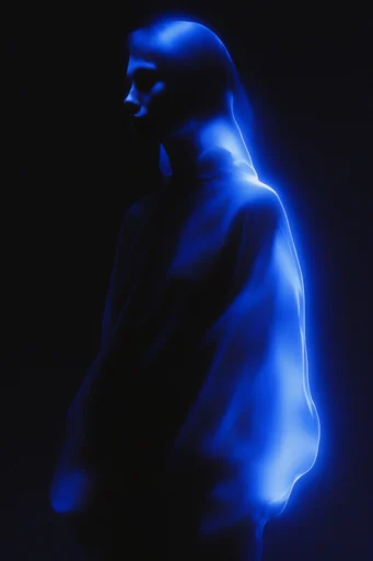 Luminous Cobalt Noir moodboard — generate AI images in this style