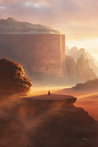 Monolithic Surreal Desert style reference image — surreal desert landscape