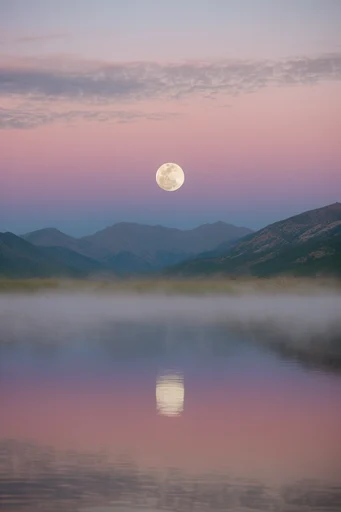 Ethereal Pastel Surrealism style reference image — serene solitude