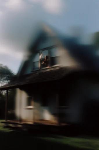 Cinematic Nocturnal Blur style reference image — deep blue shadows