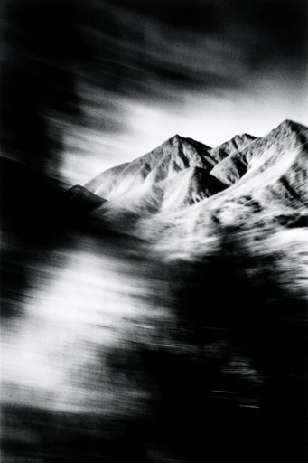 Kinetic Spectral Noir style reference image — motion blur