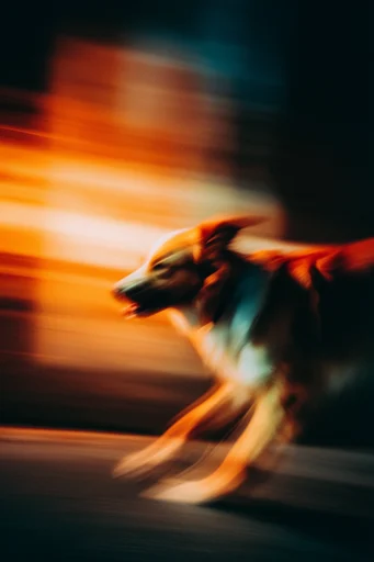 Kinetic Nocturnal Blur style reference image — chromatic aberration