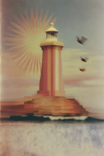 Analog Pixel Surrealism style reference image — digital distortion
