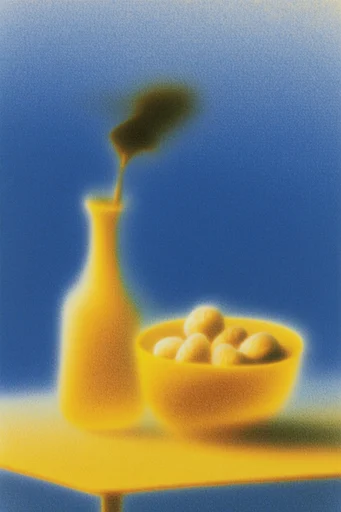Ethereal Bio-Luminescent Grain style reference image — soft-focus blur