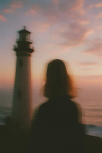 Nostalgic Amber Haze style reference image — dreamlike motion blur