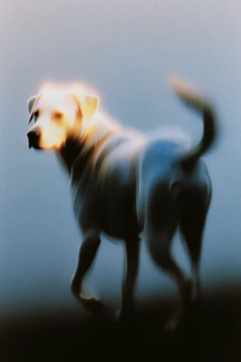 Ethereal Spectral Blur style reference image — analog distortion