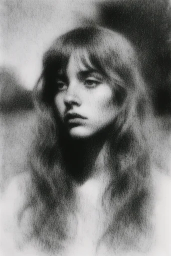 Ethereal Pictorialist Noir style reference image — high-contrast chiaroscuro