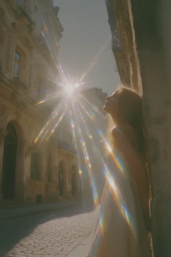 Prismatic Sunlit Nostalgia style reference image — starburst lens flare