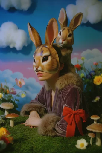 Hyper-Glossy Surrealist Pop moodboard — generate AI images in this style
