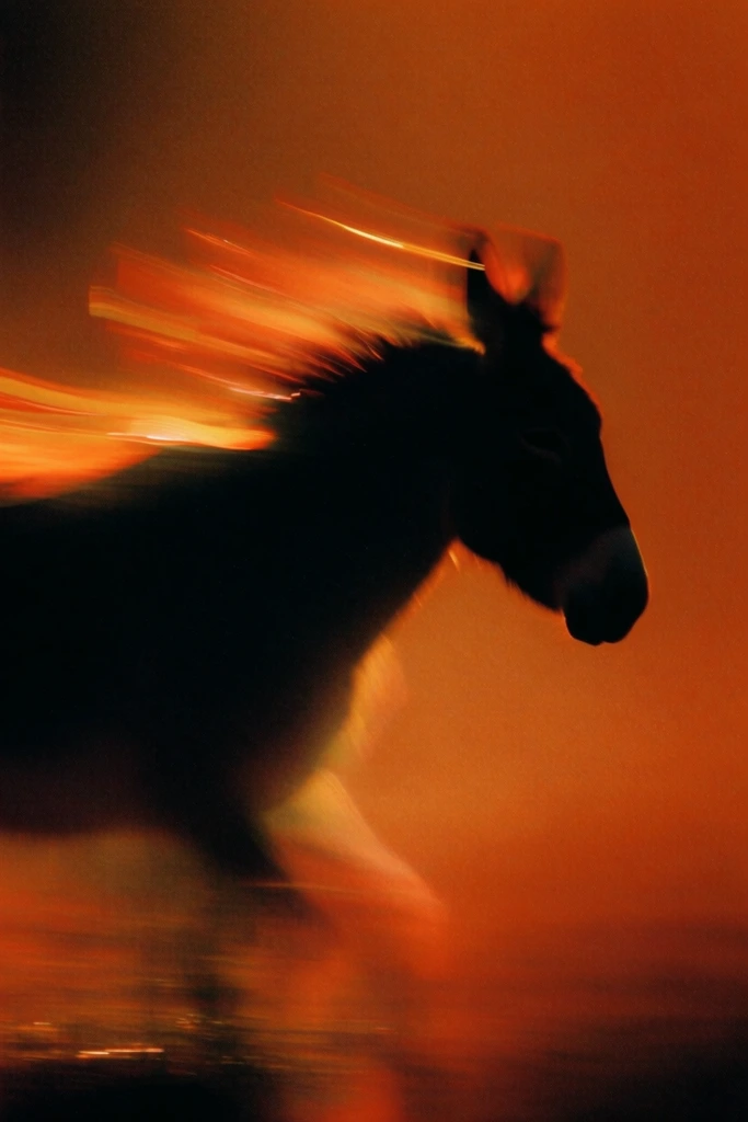 Fiery Kinetic Motion style AI image example 3