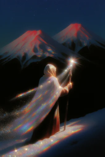 Ethereal Cosmic Mysticism style reference image — dark magical realism