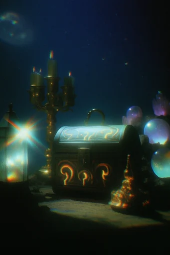Cinematic Luminescent Nocturne style reference image — bioluminescent glow