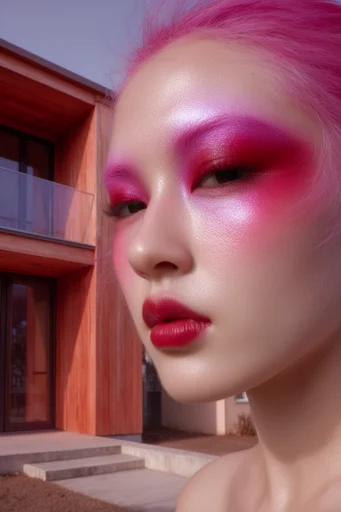 Ethereal Avant-Garde Beauty style reference image — surreal makeup