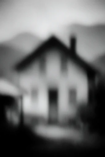 Spectral Monochrome Noir style reference image — ghostly silhouette