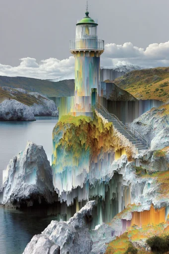 Surreal Digital Erosion style reference image — surreal landscape
