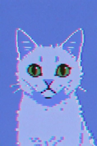 Retro-Digital Analog Glitch style reference image — pixelated texture