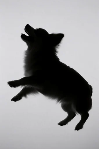 Ethereal Monochrome Silhouette style reference image — sculptural form