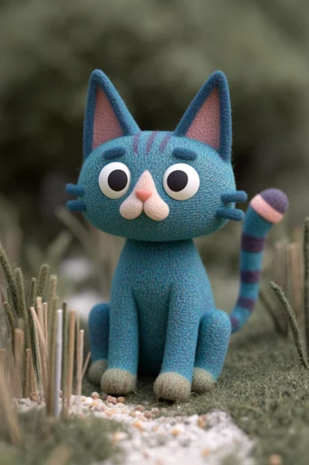 Tactile Voxel Whimsy style reference image — high-fidelity surface detail