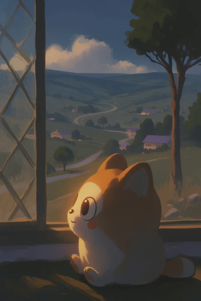 Nostalgic Cozy Illustration style AI image example 3