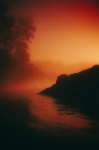 Luminous Amber Noir style reference image — glowing amber atmosphere