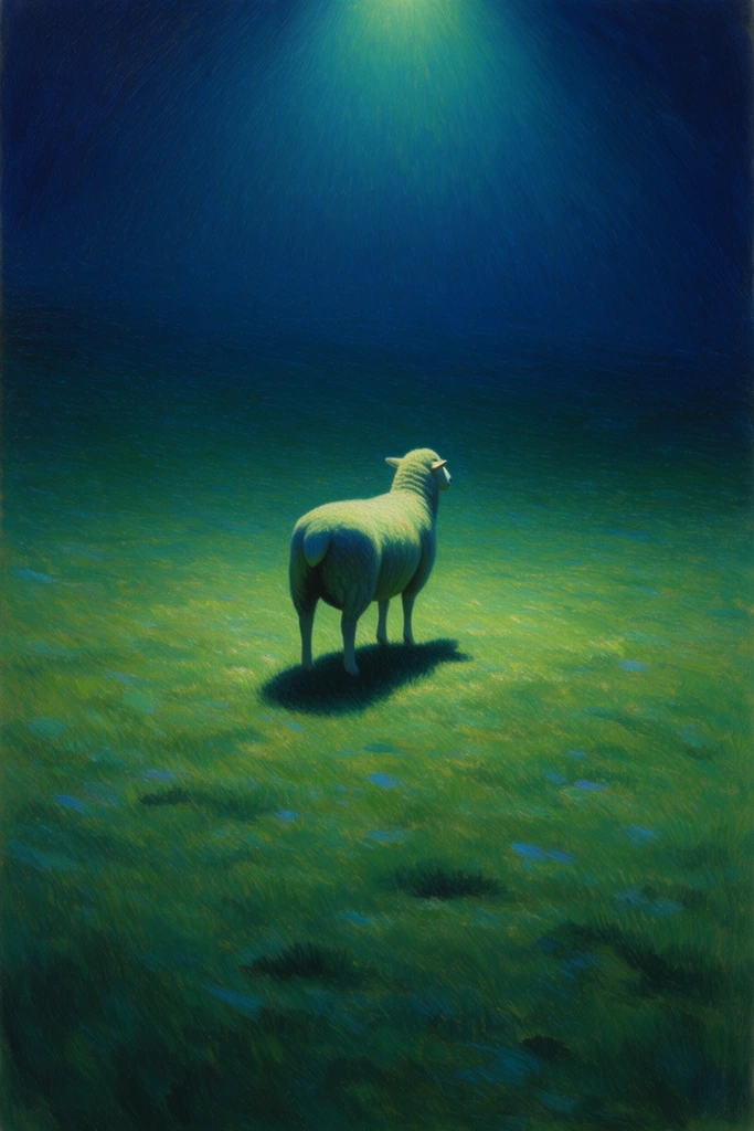 Nocturnal Ethereal Impressionism style AI image example 2
