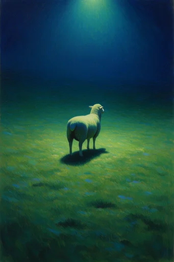 Nocturnal Ethereal Impressionism style reference image — atmospheric dreamscape