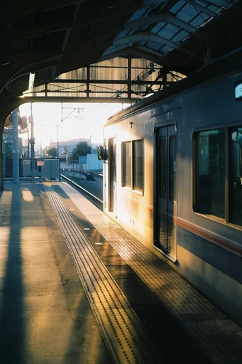 Amber Transit Nostalgia style reference image — golden hour lighting