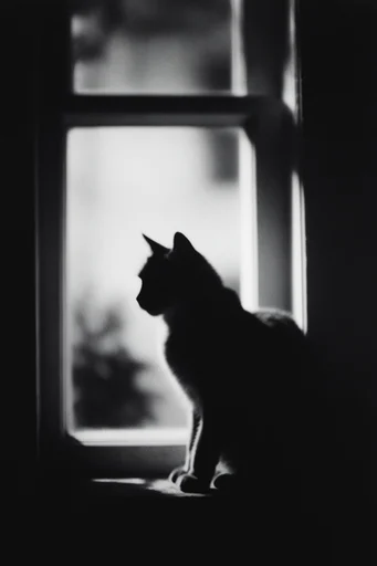 Stark Monochromatic Liminality style reference image — liminal noir